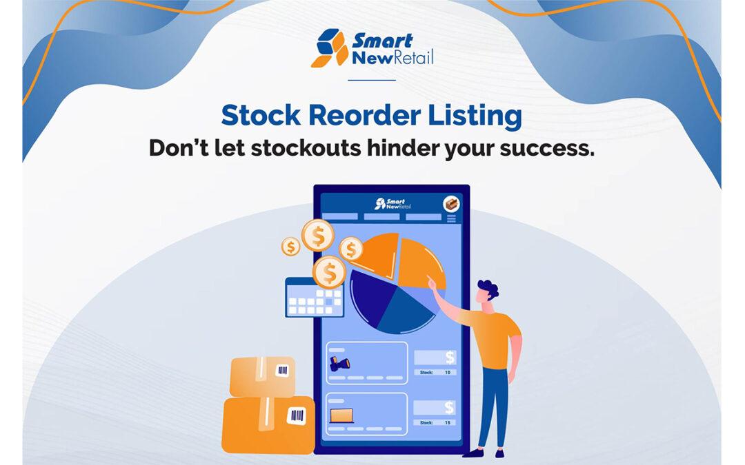 Smart New Retail - Stock Reorder Listing